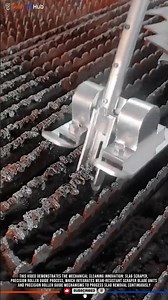 Mechanical Cleaning Innovation: Slag Scraper, Precision Roller Guide Process #tech