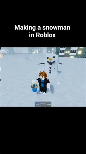 Making a snowman in Roblox