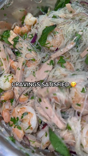 Delicious Bean Thread Noodles with Shrimp and Pork Ham