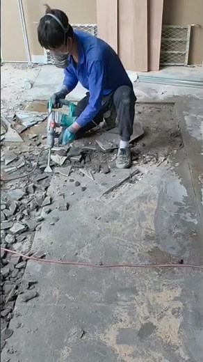 The process of percussion drilling and tiling a good tool can improve work efficiency