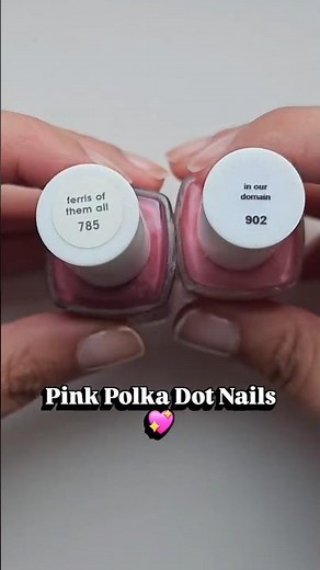 Cute Pink Polka Dot Nails (So Easy!)