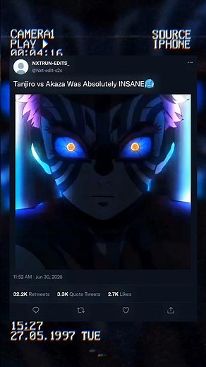 Part=1 Tanjiro vs Akaza in 4K | Infinity Castle Edit ⚔️#demonslayer #viral #trending #edit