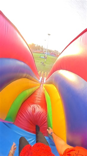 POV: THE CRAZIEST FAMILY FUN SLIDE! 🎢 Bella Ciao #shorts #youtubeshorts #viralshorts