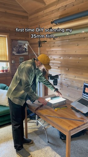 Connor Creates on Instagram: "I tried scanning 35mm, DIY style. Here’s what I used: - lightbox - DSLR camera & macro lens - @adobe lightroom - Negative Lab Pro plugin - film carrier from @negative.supply #filmscan #filmisnotdead #35mmfilm #filmphotography"