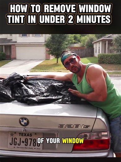 How to remove window tint in under 3 Minutes#tint#windowcleaning#windowtint #lifehack #carhack #car #diy #tooltips #fyp