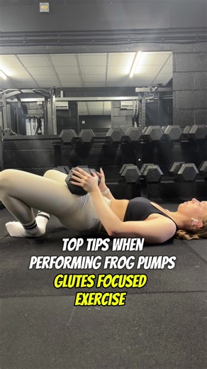 How to perform Frog Pumps for glute growth🍑⬆️ These are a great glutes focused exercise to finish your workout with, requiring minimal energy and equipment💪 #frogpumps #glutesworkout #gluteworkout #glutes #glutesgrowth #glutestips #gluteexercise