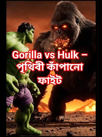 Hulk vs Fire Gorilla ⚡ The Ultimate Monster Battle