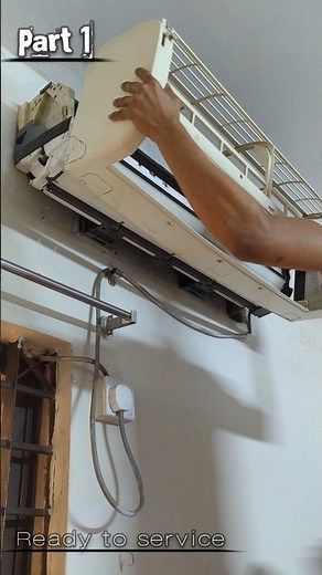 How to Open AC Indoor Unit for Service | HVAC Technician 🔧