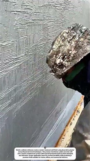 Amazing Textured Wall Finish Technique | Modern Decorative Plaster Design