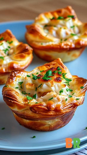Super Easy Crab Puffs Recipe Seafood 🦀 Flaky puff pastry encases a smooth, aromatic seafood filling of tender crab and cream cheese, creating a light yet luxurious bite. This preparation teaches balance between rich filling and crisp pastry while maintaining precision in shaping and sealing. Ingredients: 1 sheet puff pastry, thawed 6 oz cream cheese 12 oz canned crab meat, drained 2 green onions, chopped 2 teaspoons lemon juice 1/4 teaspoon garlic powder Salt and pepper to taste 1 egg, beaten f