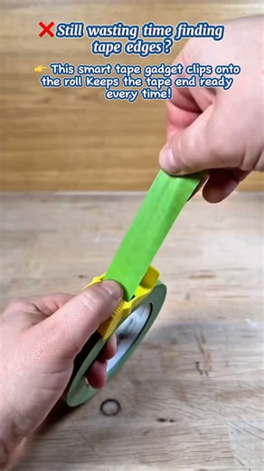 🔥 STOP WASTING TAPE! Genius Tape Cutter Tool 😲 #shortsfeed #painting #hacks #shorts