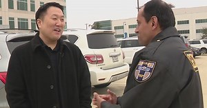 Heart attack survivor meets Cypress security guard who helped save his life