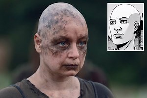 How does Alpha die in The Walking Dead comic series?