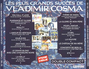 Vladimir Cosma - Les Plus Grands Succès De Vladimir Cosma
