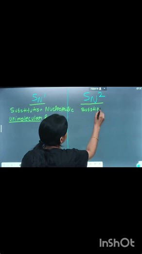 Difference between SN1 and SN2 Or unimolecular and biomolecular 🔥 l#chemistry