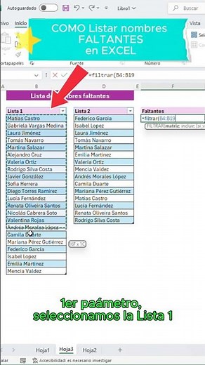 🔍 VERIFICA Listas en SEGUNDOS | Detectar Nombres que Faltan en EXCEL