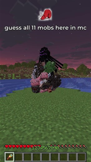 can you guess all mobs here in #minecraft ? 🤔