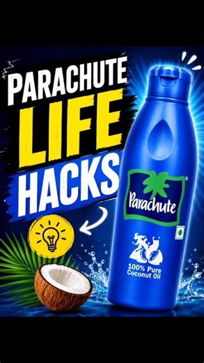 🥥 Parachute Oil Secret Hacks! 😱!! #trending #viral
