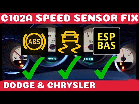 How To Fix Dodge / Chrysler ABS , Traction and ESP BAS Fix Wheel Speed Sensor DIY