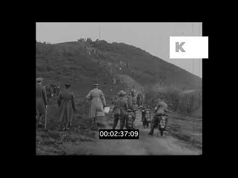 1942 Army Motorcycle Training WWII, HD