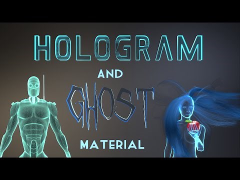 Blender Tutorial: How to make a Hologram and Ghost Material