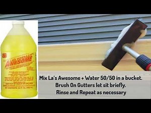 Gutter Brightening How To Clean Black Stripes On Gutters?