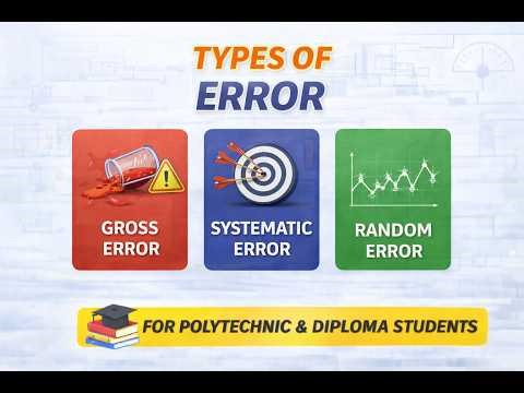 Types of Errors in Measurement | Gross, Systematic & Random Errors Explained | Diploma/Polytechnic