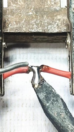 Smart Way to Solder Two Wires with a Strong Connection #diy #shorts #shortsfeed