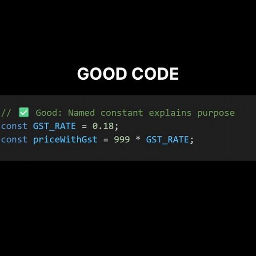 Stop Using Magic Numbers in JavaScript #shorts # javascript