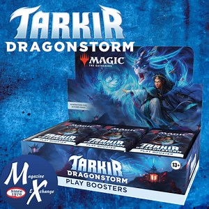 Retailers, in need of more Magic: The Gathering Tarkir Dragonstorm Play Boosters? We are stocked up at MagX a are ready to help your store with after-the-street-date re-orders. Give us a call! https://magazine-exchange.com/Stock/Page/66636 | Magazine Exchange Inc.
