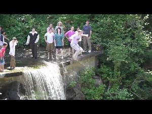 Waterfall jumping