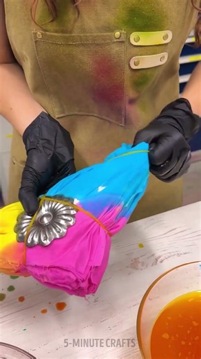 NEVER Buy Patterned Fabric AGAIN! 🙅‍♀️✂️ Easy Triangle Dyeing Tutorial!