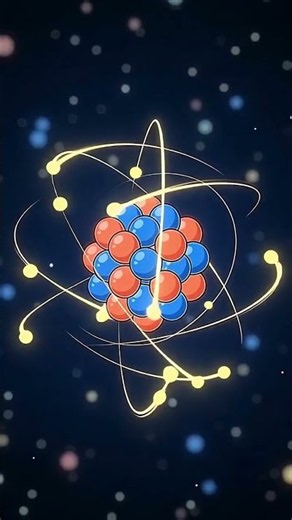 Everything around you is made of tiny atoms: protons, neutrons, and electrons! ⚛️ #ScienceFacts