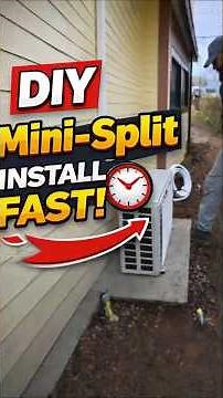 Installed a mini split myself, here’s the quick version!