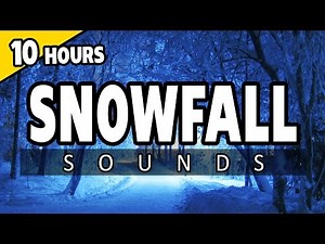 🎧 SNOWFALL Sounds - SNOW STORM and BLIZZARD SNOW SOUNDS for Sleep, relaxation