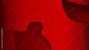Flat gradient flat layers background animation with sharp edges. Clean and easy. Morphing shapes with shadows. Seamless loop. Red lips kiss version two