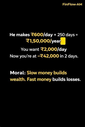 Slow Money vs Fast Money 💸 | Trading Psychology | Stock Market Reality