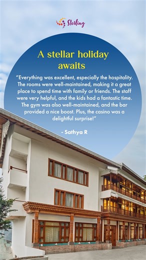 From in-resort fun to unique explorations nearby, your perfect getaway is here—warm stays, orchard views, mountain moods, and zero stress. This is your cue to monsoon differently—with good food, award-winning hospitality, and every reason to chill. Enjoy Flat 24% to 26% off on all room types! Visit our website to get your COUPON CODE to avail your discount. Book now!⤵️ https://bit.ly/42LhbMH #Sterling #SterlingResorts #Gangtok #TravelGoals #SereneGetaway #Sikkim #Tourism #TravelDeals #SpaciousSt