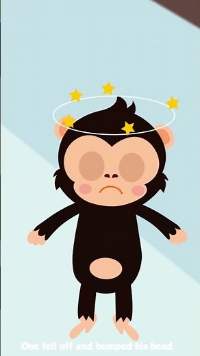 10 Little Monkies Bedtime Song | 10 Little Monkies Song 🐵 #kidssongs #toddlerssongs #shorts #kids