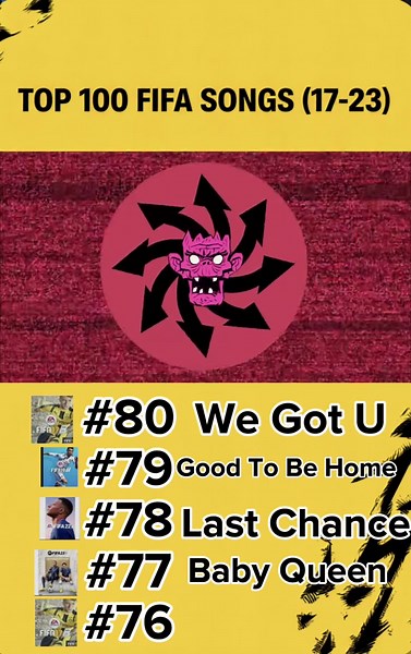 FIFA Soundtrack Countdown: Songs 80-76