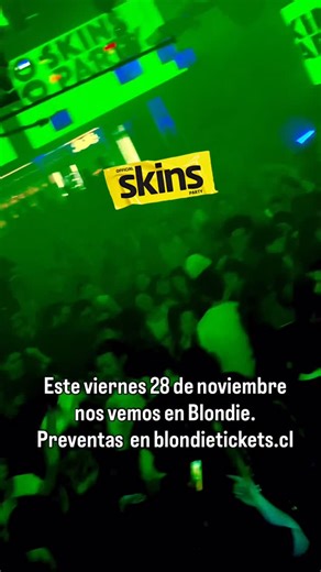 OFFICIAL SKINS PARTY CHILE🇨🇱 on Instagram: "🔻 OFFICIAL SKINS PARTY 🔻 CRYSTAL CASTLES NIGHT 🔻 Viernes 28 de Noviembre 2025, 23:30 Hrs a 5:00am. Blondie Club, 4 Salas de baile. Alameda 2879 (Salida norte Metro Unión Latinoaméricana). - 4 Pistas de Baile - Estacionamiento Privado - Punto Fotográfico - Asistencia exterior. 🏷️ PRECIOS: 🔹Preventa en blondietickets/passline. 🔹Entrada en Puerta: $12.000 (Efectivo y tarjetas). 🔻 SALA CENTRAL: SKINS STAGE 🔻 INDIE / RAVE / ALT ROCK / BASS / DARK 