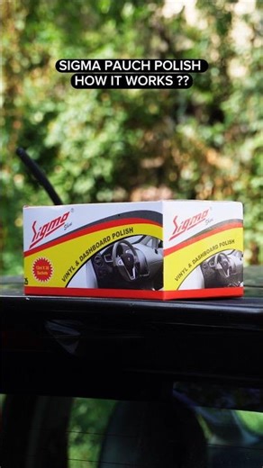 Sigma dashboard polish sachet and the whole box contains 30 pcs each.how it works ?#sigmacares #bike
