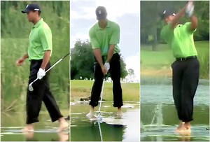 “Obviously based on a true story” – When a Tiger Woods commercial left fans in awe as it showed the ace golfer walking on water