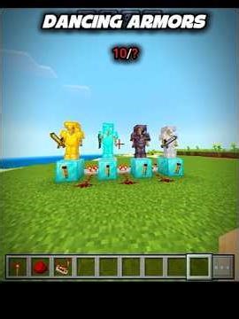 DANCING ARMORS ... #minecraft #shorts #minecraftshorts