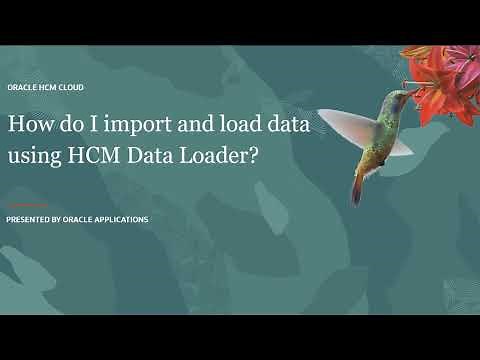 Data Loading | How do I import and load data using HCM Data Loader?