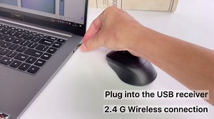 Rechargeable Wireless Mouse,Bluetooth 5.2 & 2.4G Portable Optical Mouse with USB Receiver,3 Adjustable DPI for Laptop,MacBook,PC,Windows, iPad,Android OS System (Blue)