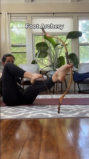 Foot Archery 🏹 First steps! 😍 #flexibility #contortion #feet #bowandarrow