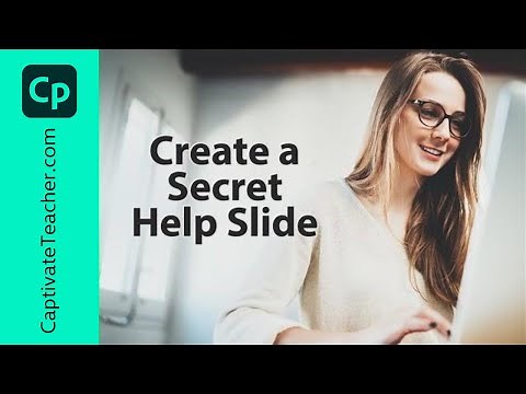 Create a Secret Help Slide in Adobe Captivate Classic