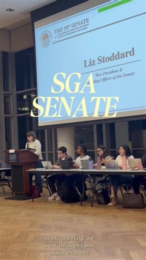 GW Student Government Association on Instagram: "We are back with our first Full Senate Meeting Recap! Learn more about what your SGA leaders discussed and passed in the first spring meeting, along with what are two amazing presentations spoke about!"
