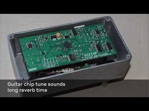 D|E|SP - ESP32 based guitar DSP pedal, testing reverb + PSRAM